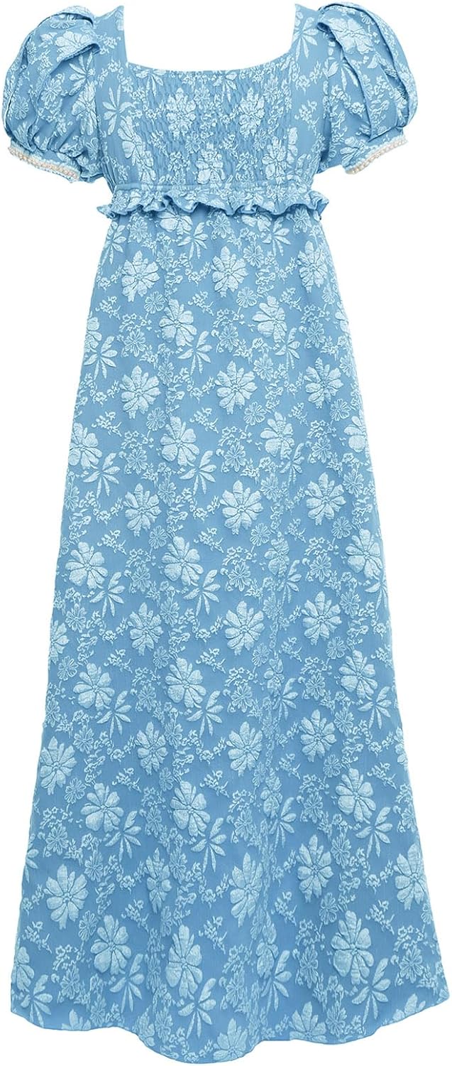 SIZE M.....Dresses for Women Luxurious Pearl Puff Victorian Dress